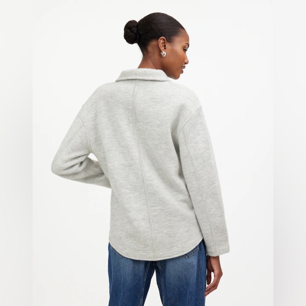 Madewell Boiled Merino Wool Sweater Shirt Jacket - Picture 3 of 12